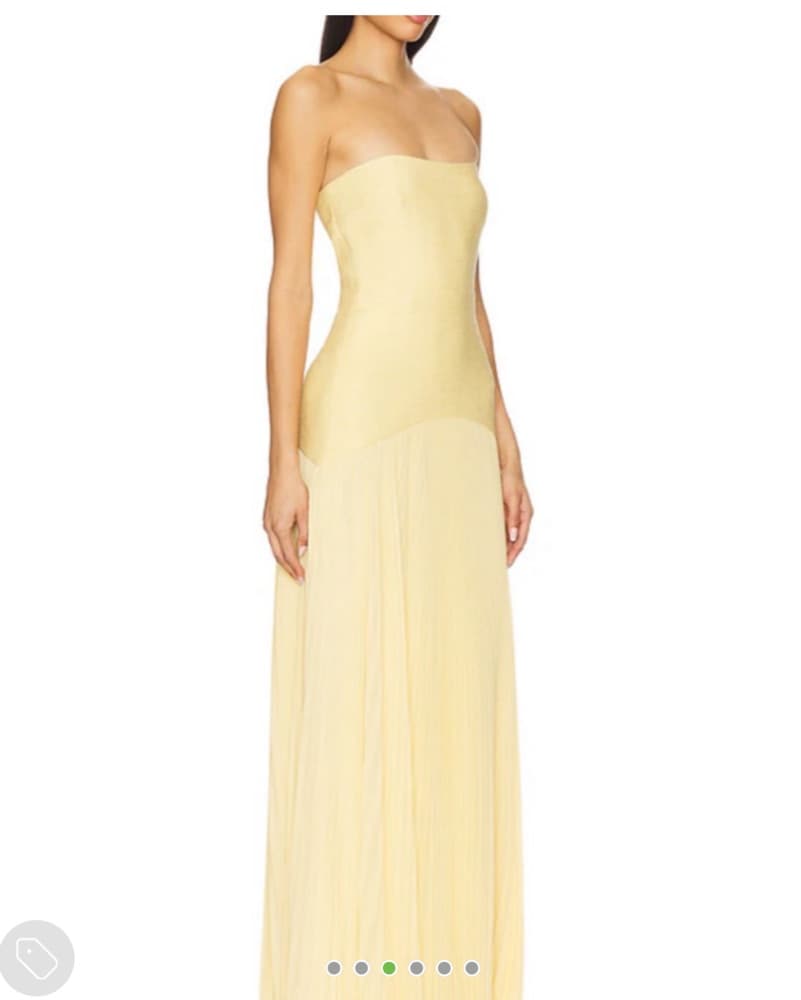 Alexis Sunniva Dress In Yellow Small - Image 3