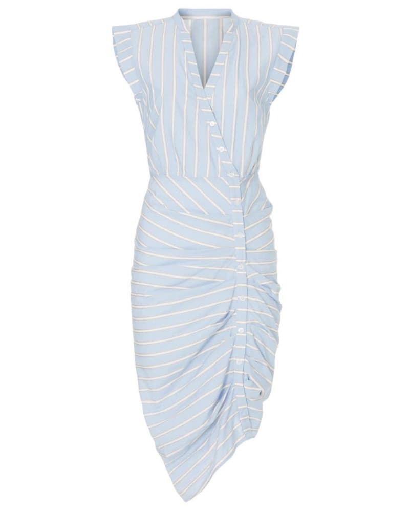 Veronica Beard Striped Asymmetrical Dre' - Image 2