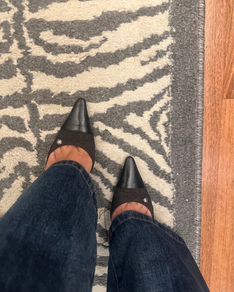vintage chanel mules size 35 - Image 2