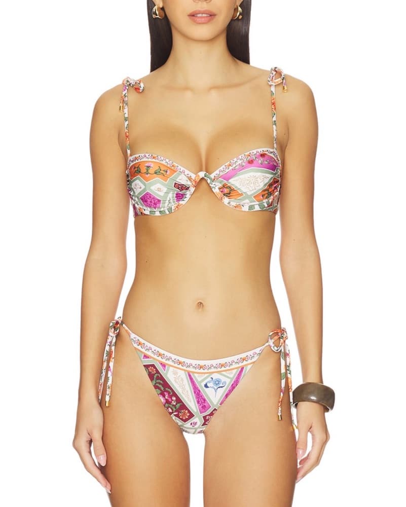 Agua Bendita Floral Printed Bikini - Image 1