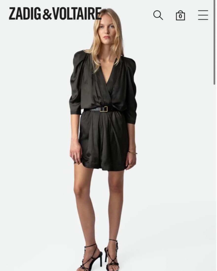 Zadig and Voltaire Ruz Satin Dress - Image 1