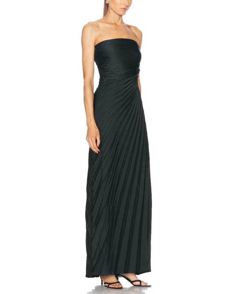 A.L.C. Bianca Pleated Gown - Green - Image 2