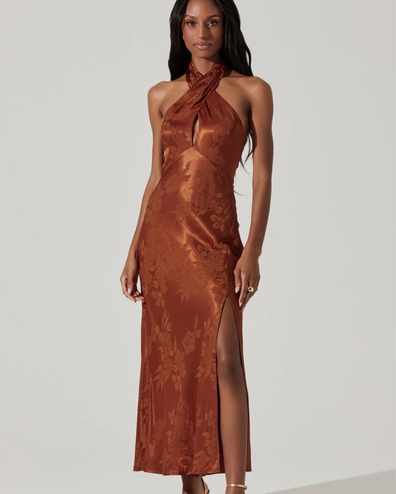 ASTR Halter Midi Dress  - Image 1