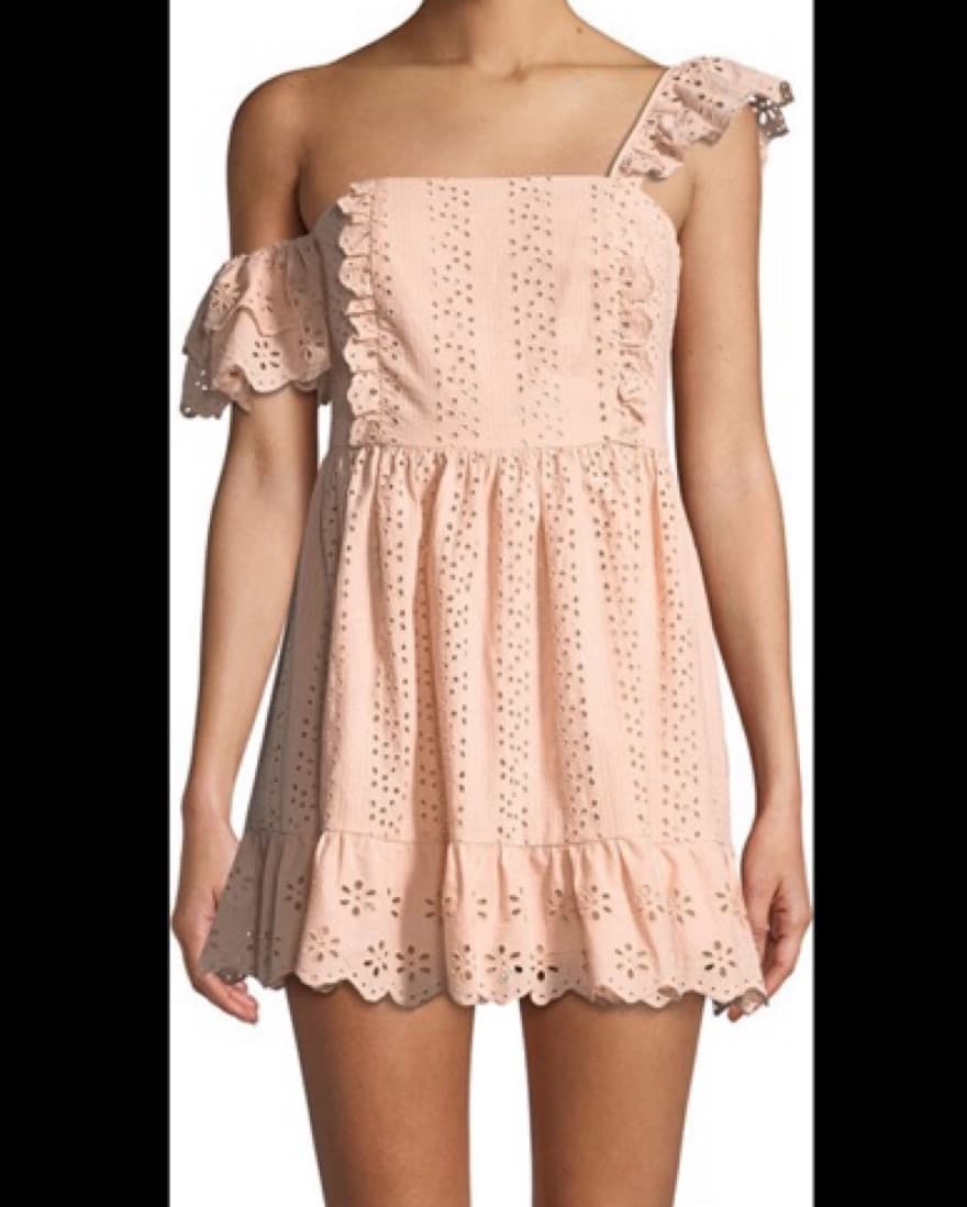 Pink Lace Mini Revolve Dress Tularosa  - Image 1
