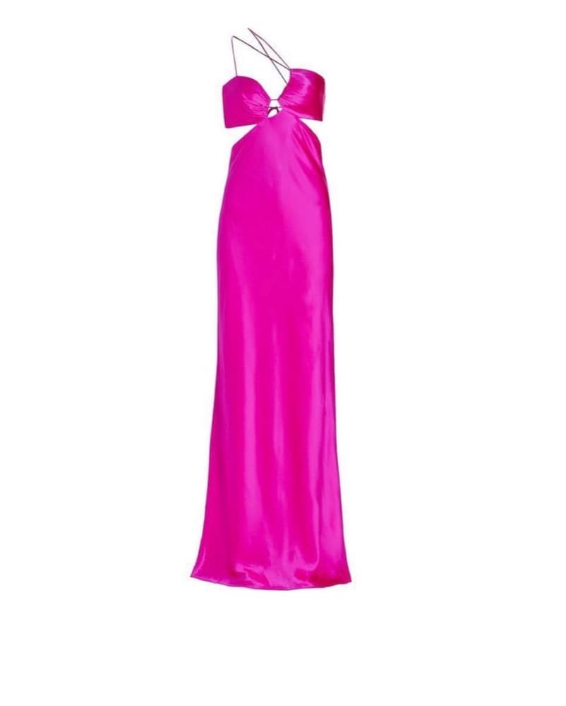 The Sei Pink Cut Out Silk Gown XS - Image 6