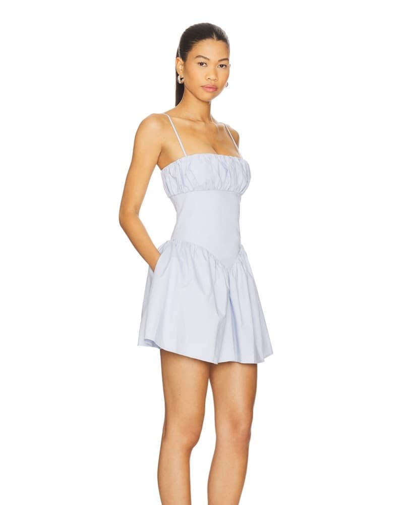Revolve Majorelle Baby Blue Mini Dress - Image 1