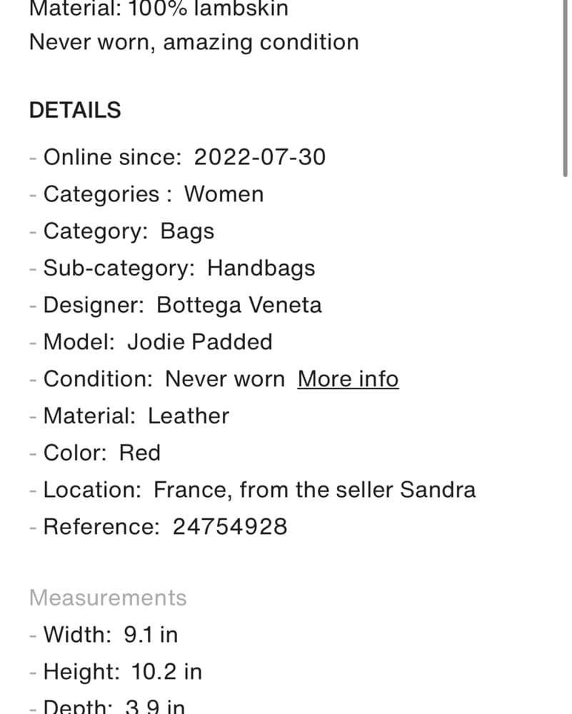 Bottega Veneta Mini Padded Jodie Red - Image 4