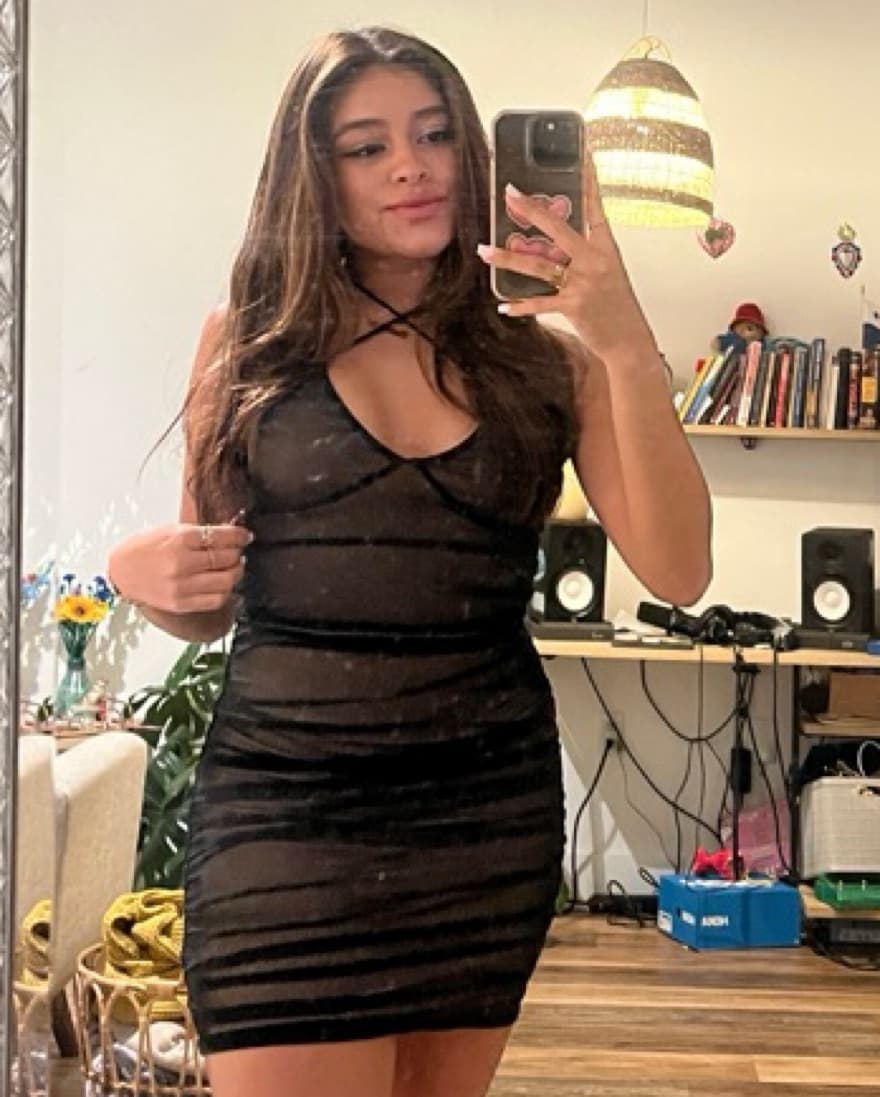 Mesh mini dress - Image 3
