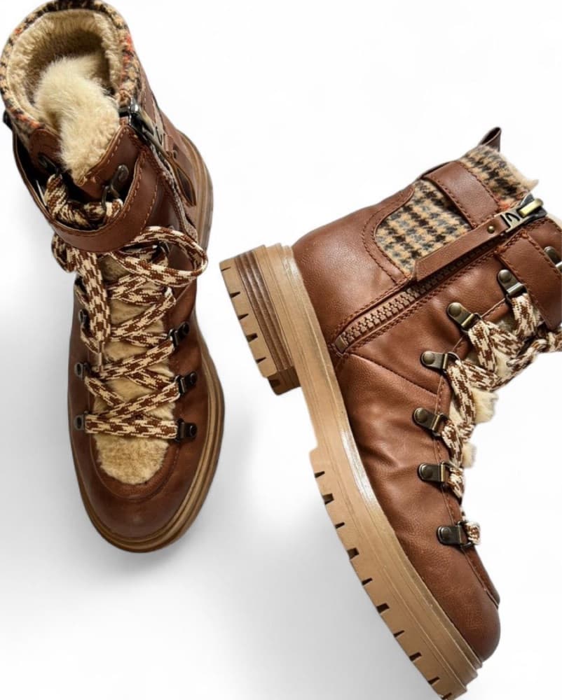 Sam Edelman Plaid Brown Boots  - Image 2