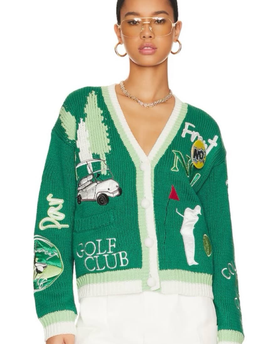 No! Jeans Gone Golfing Cardigan - Image 1