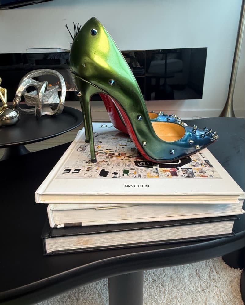 Fierce Green Obre Spiked Heels - Image 4