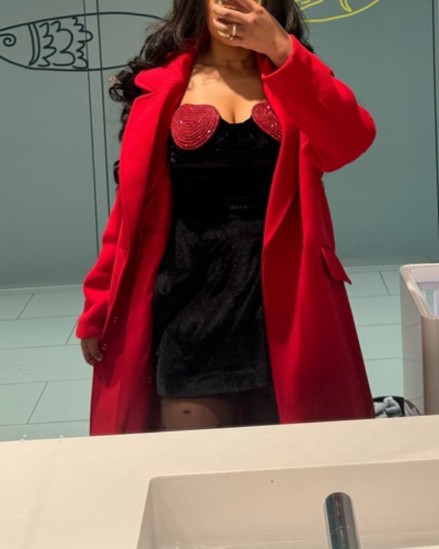 Red Trench Coat Purchasred At H&M - Image 1