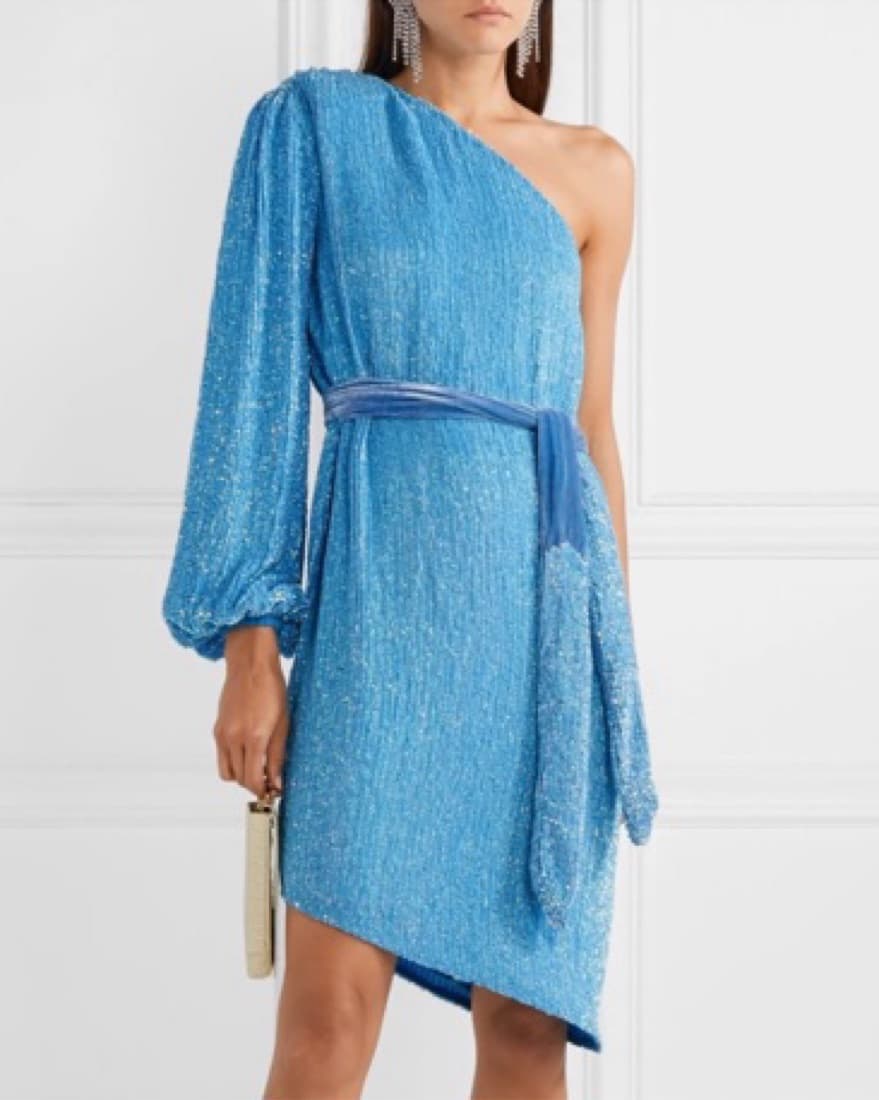 Blue Sparkly Retrofete Dress - Image 1