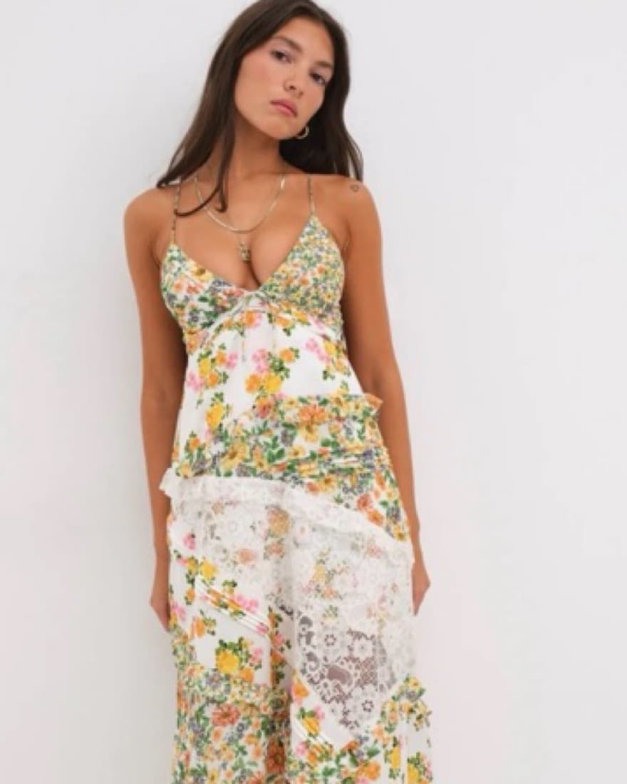 For Love & Lemons Rosalyn Maxi Dress - Image 4