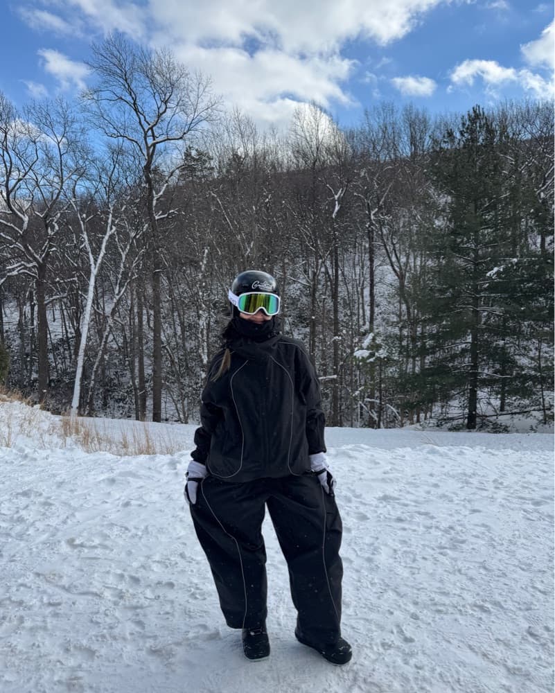 Black baggy reflective Snow set! - Image 3