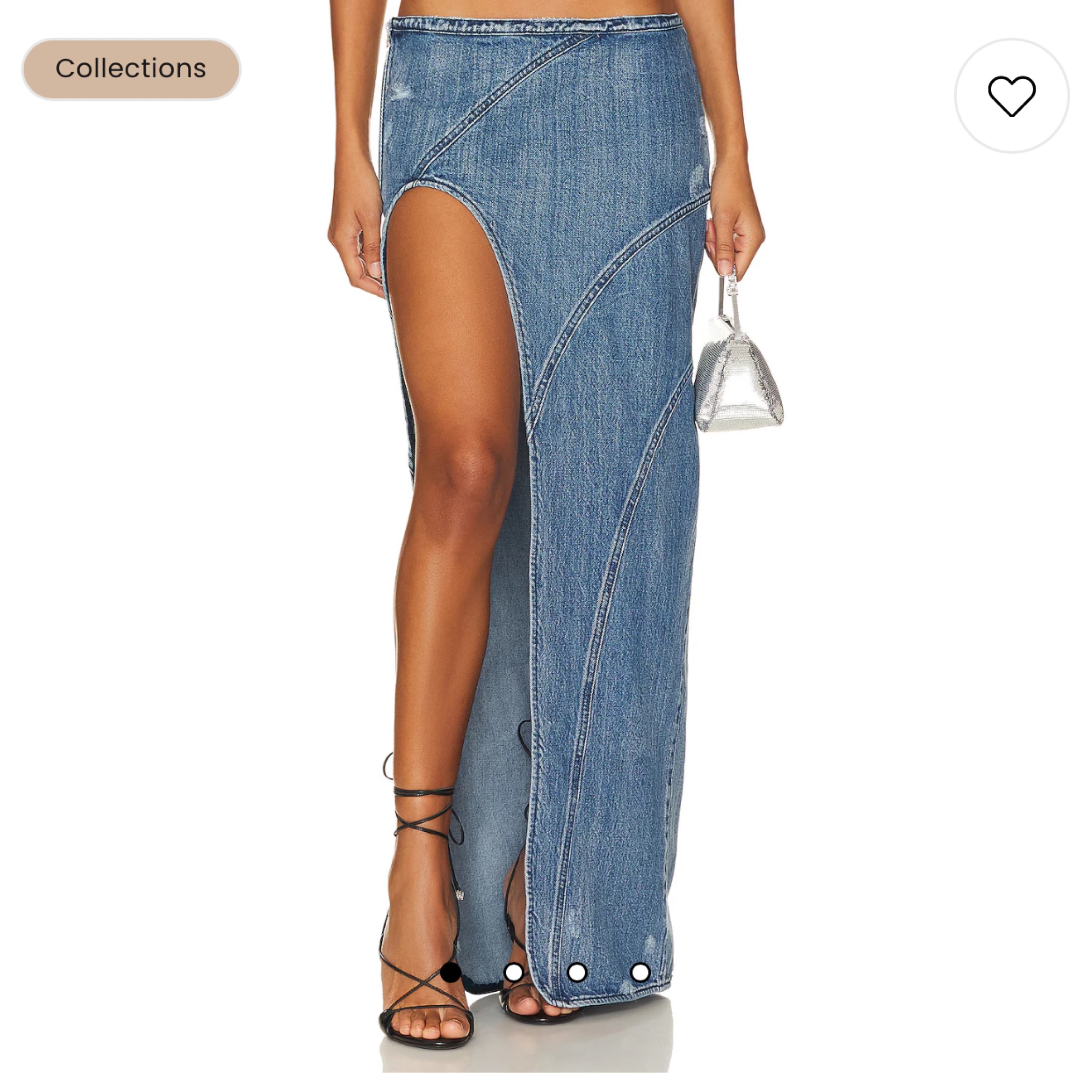 retrofête Mecha Denim Skirt - Image 2