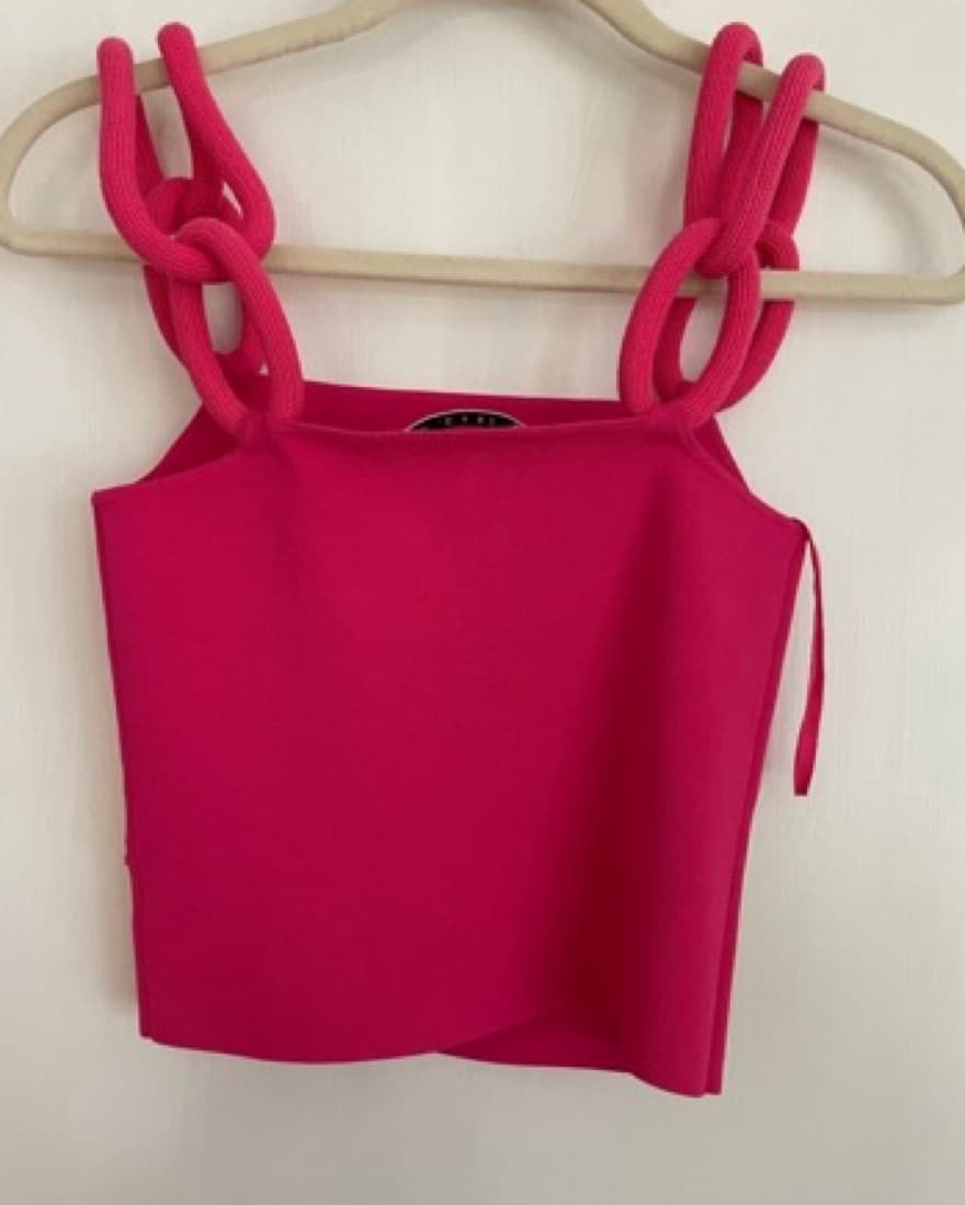 A+O Gretal Chain Strap Jersey Sculpt Top - Image 5