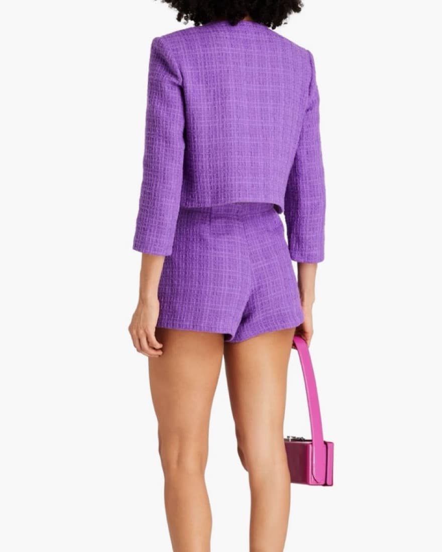 Maje Purple Jacket and Shorts Set - Image 3