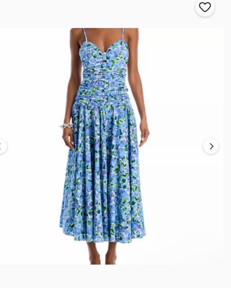 Aqua Blue Green Ruched Dress - Image 1