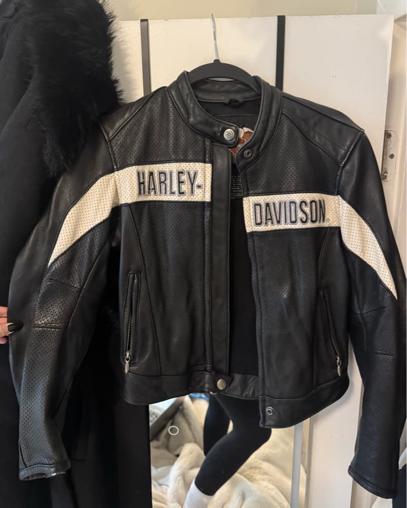 Harley Davidson vintage leather jacket - Image 2