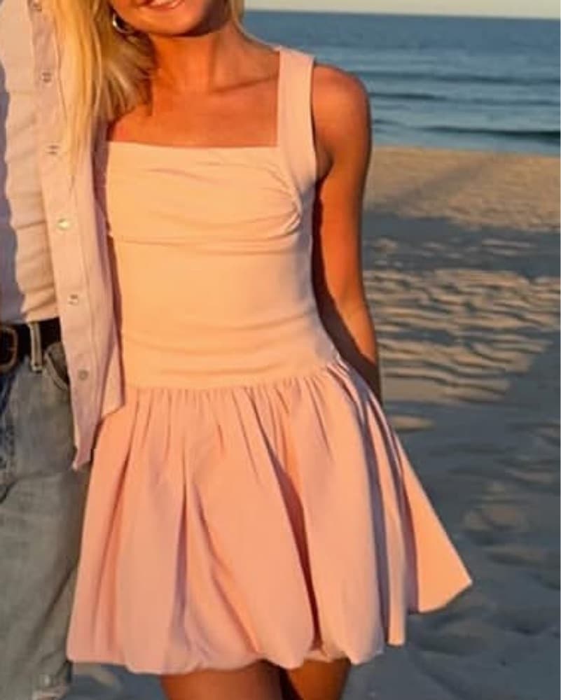 Leau Pink Bubble Dress - Image 3
