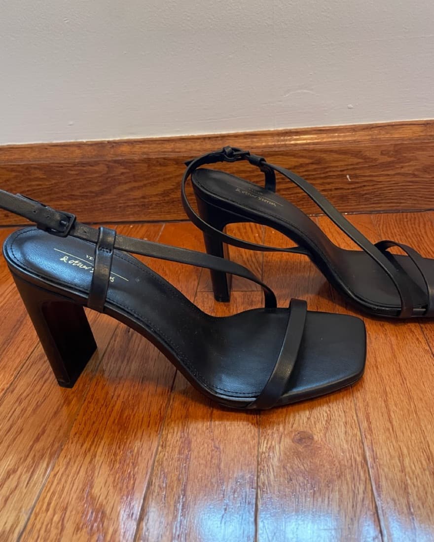 Strappy Black Sandals - Image 2
