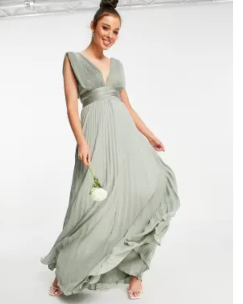 Sage Green ASOS Formal Dress - Image 1
