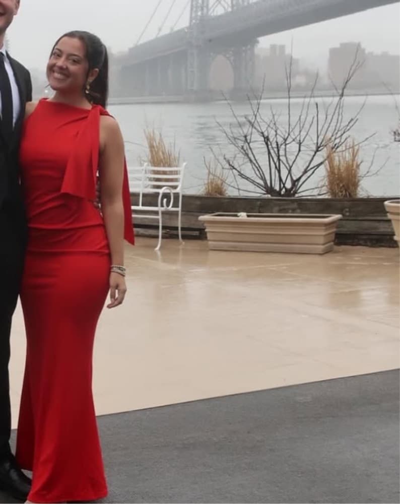 Red Maxi Wedding Guest Dress - Image 3