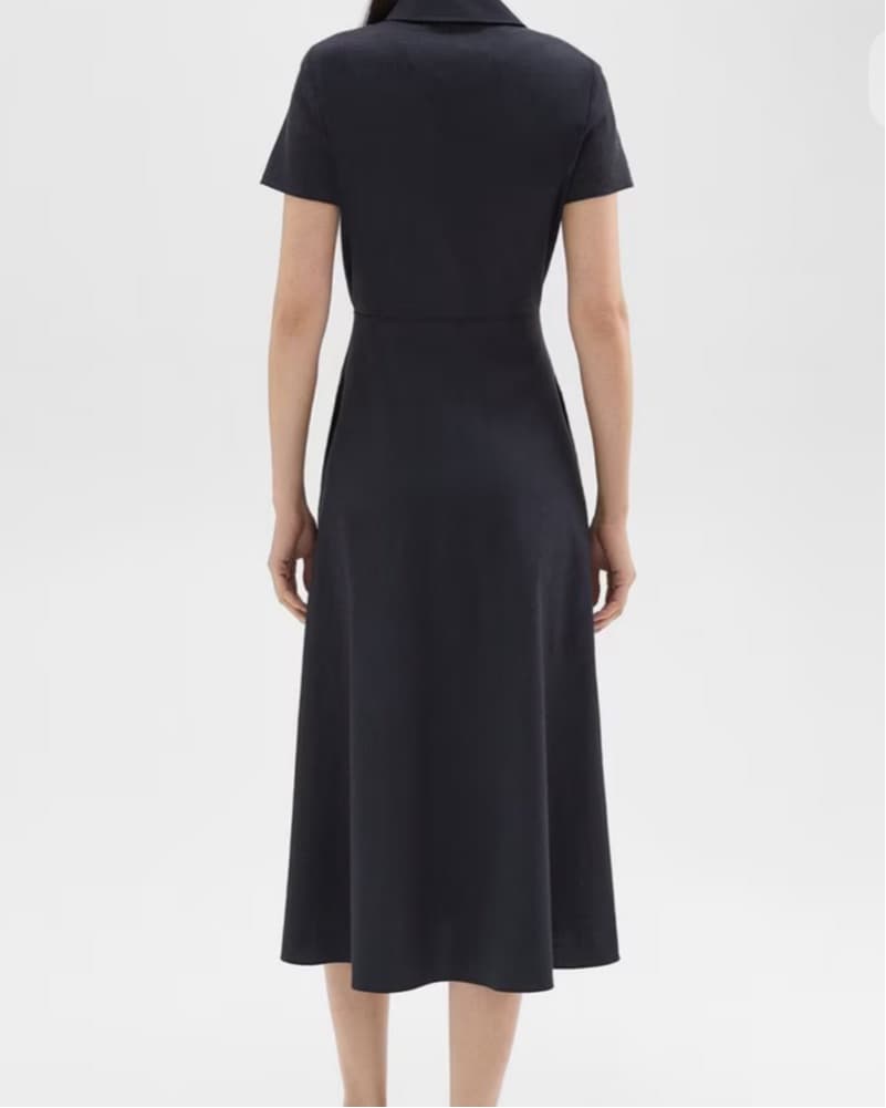 Midi Shirt Dress in Good Linen - Image 3