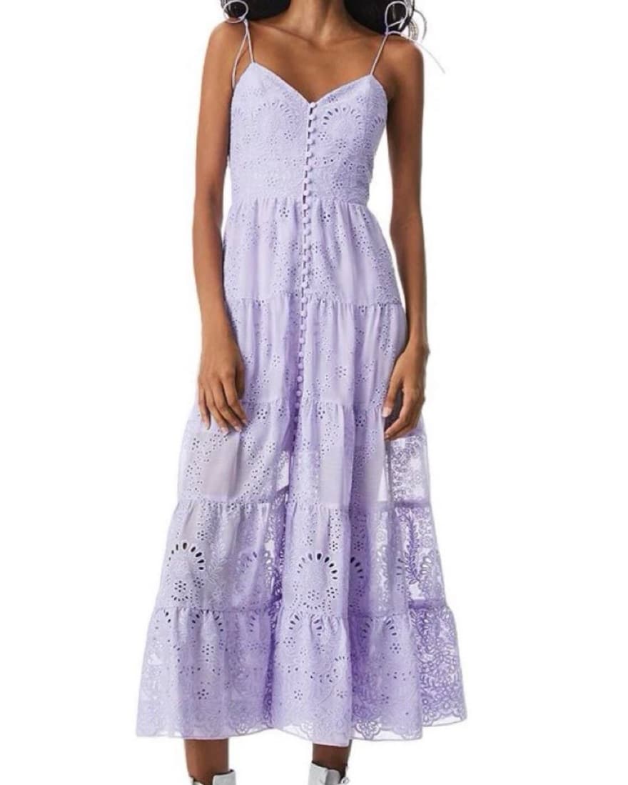 Alice and Oliva Shanti Eyelet Lace Dress - Image 1