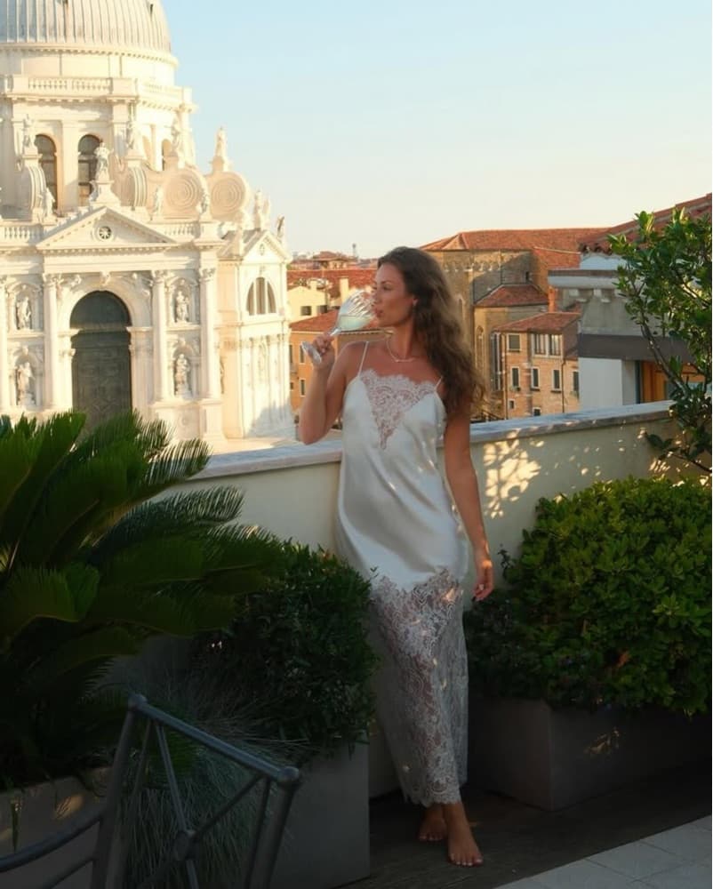 LoveShackFancy Amarissa Lace Midi Dress - Image 2