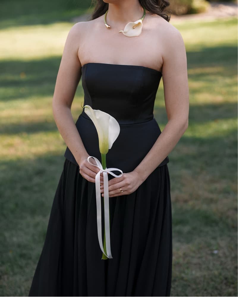 BCBG Strapless Peplum Gown - Image 5