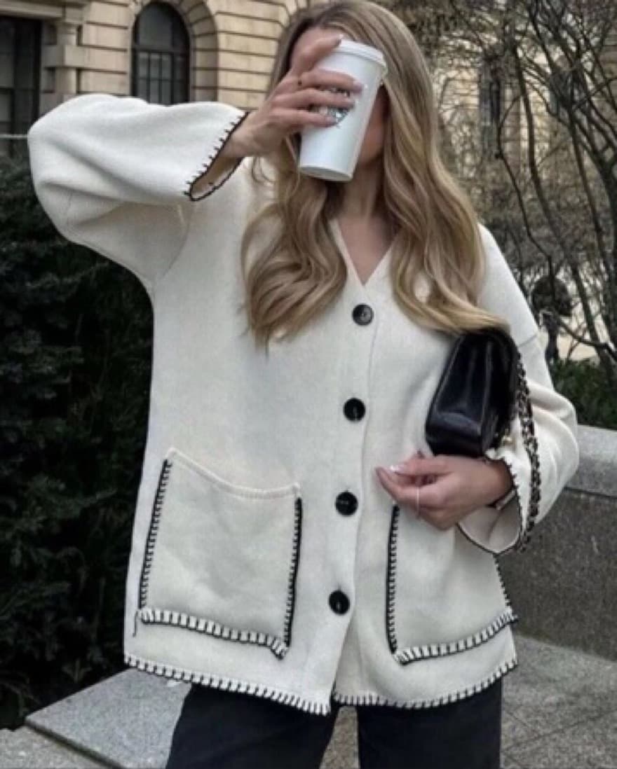 Zara Knit Cardigan - Image 1