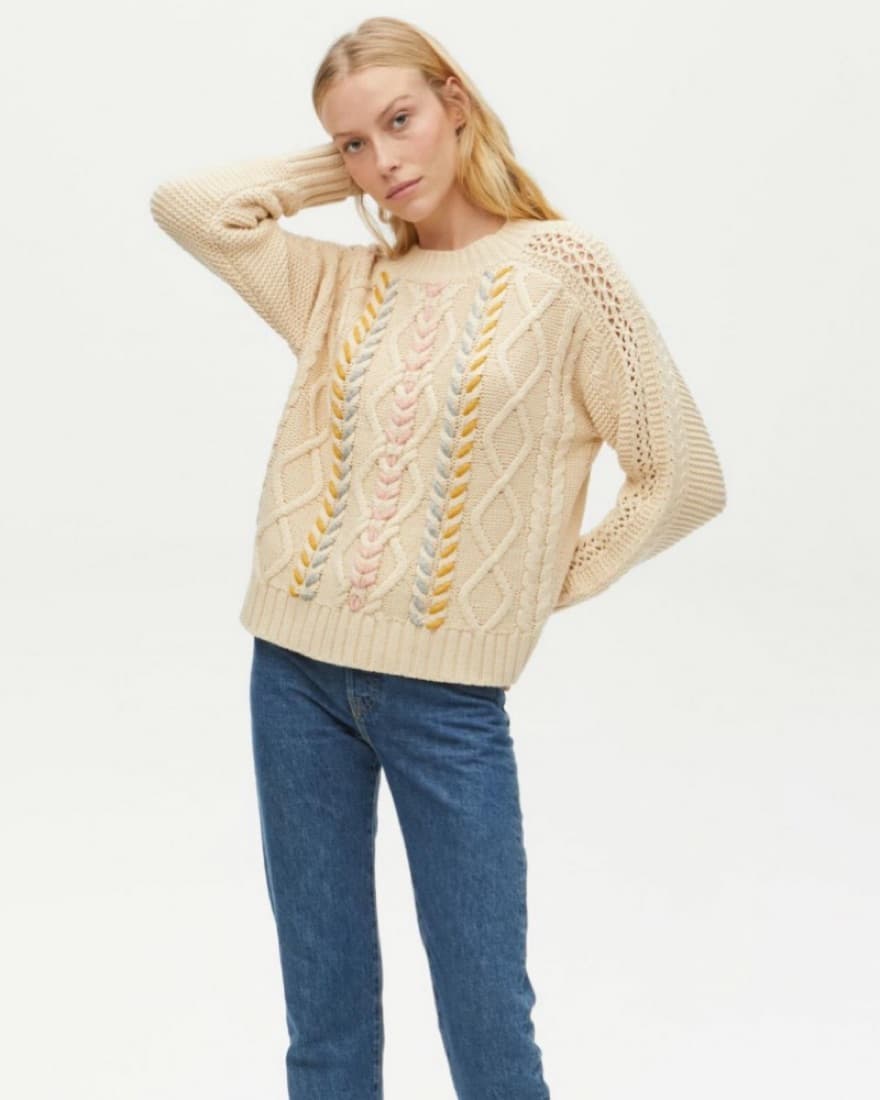Grace cable knit sweater - Image 1