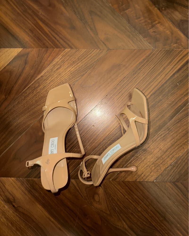 Jimmy Choo Nude Sandals | 38 - Image 4