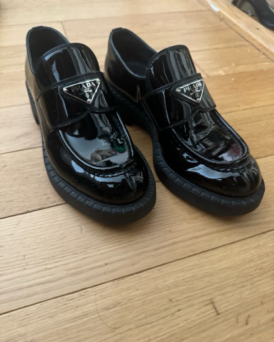 Prada Patent Leather Loafers   - Image 3