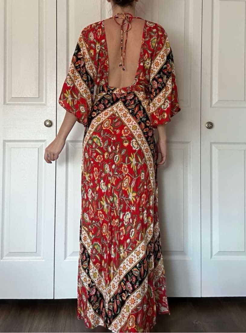 Eclectic boho Backless Dress - Image 3