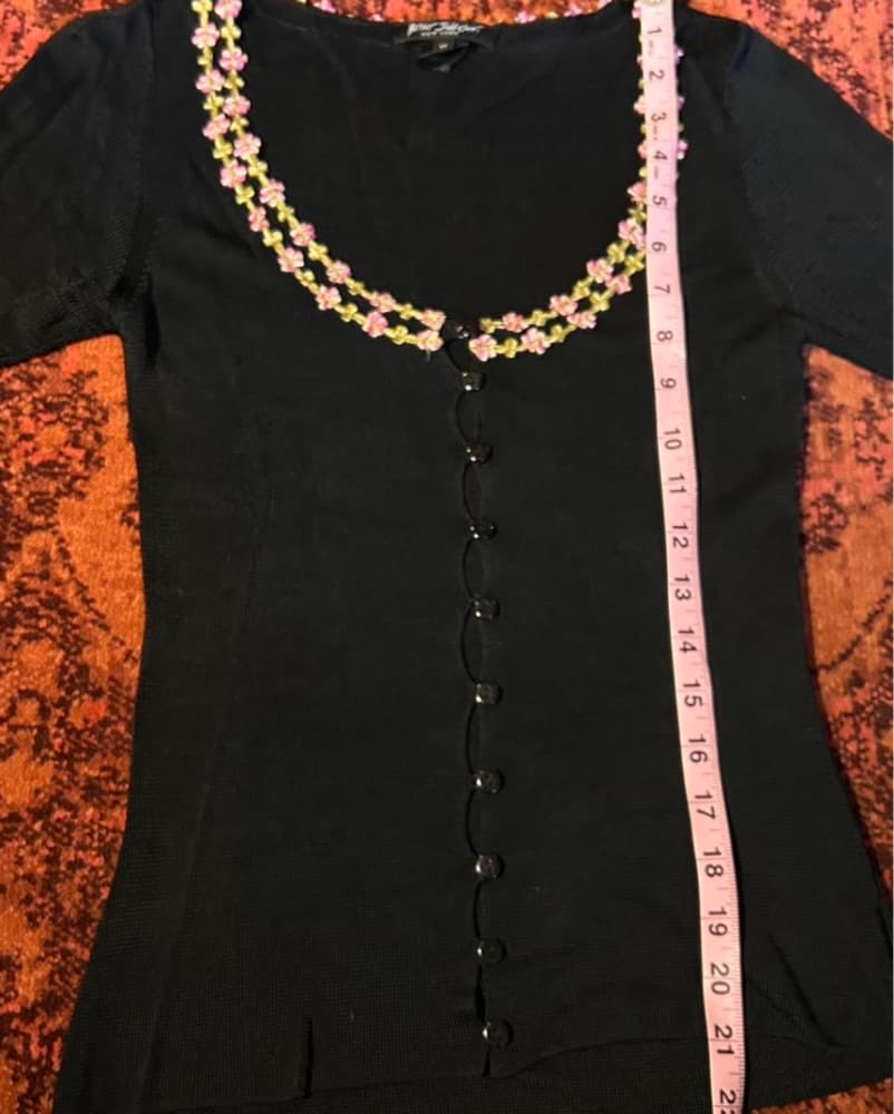 Betsey Johnson Floral Embroidered Top - Image 5