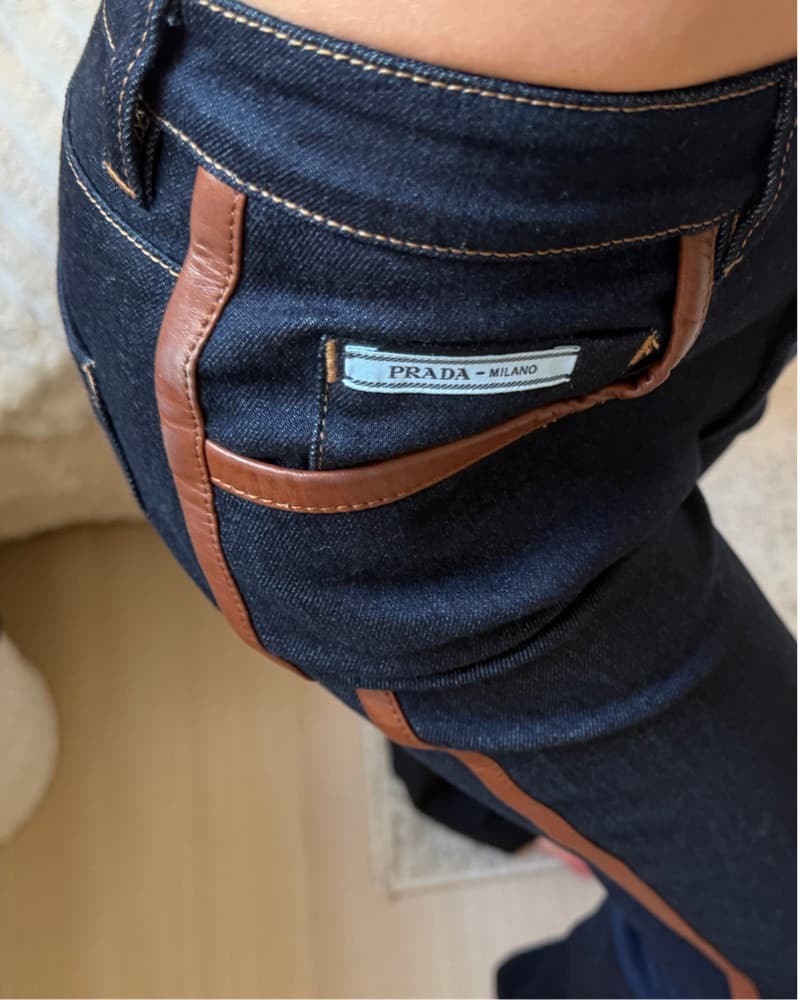 Vintagw Prada Flared Denim  - Image 1