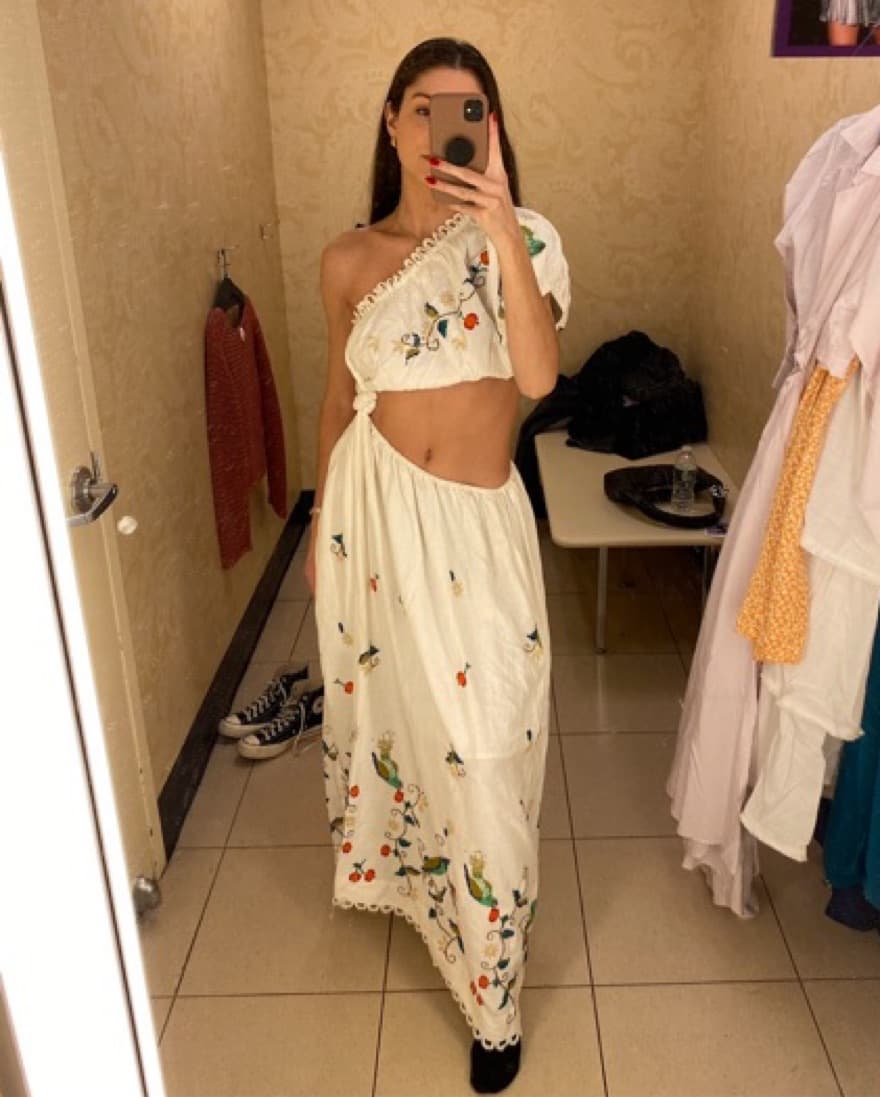 Farm Rio Pitanga One Shoulder Maxi Dress - Image 6