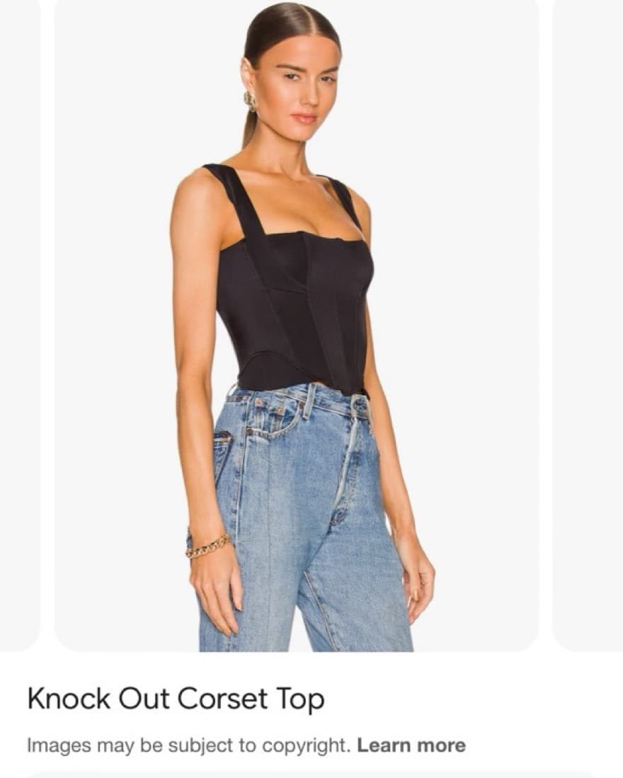 Black Corset Top  - Image 3