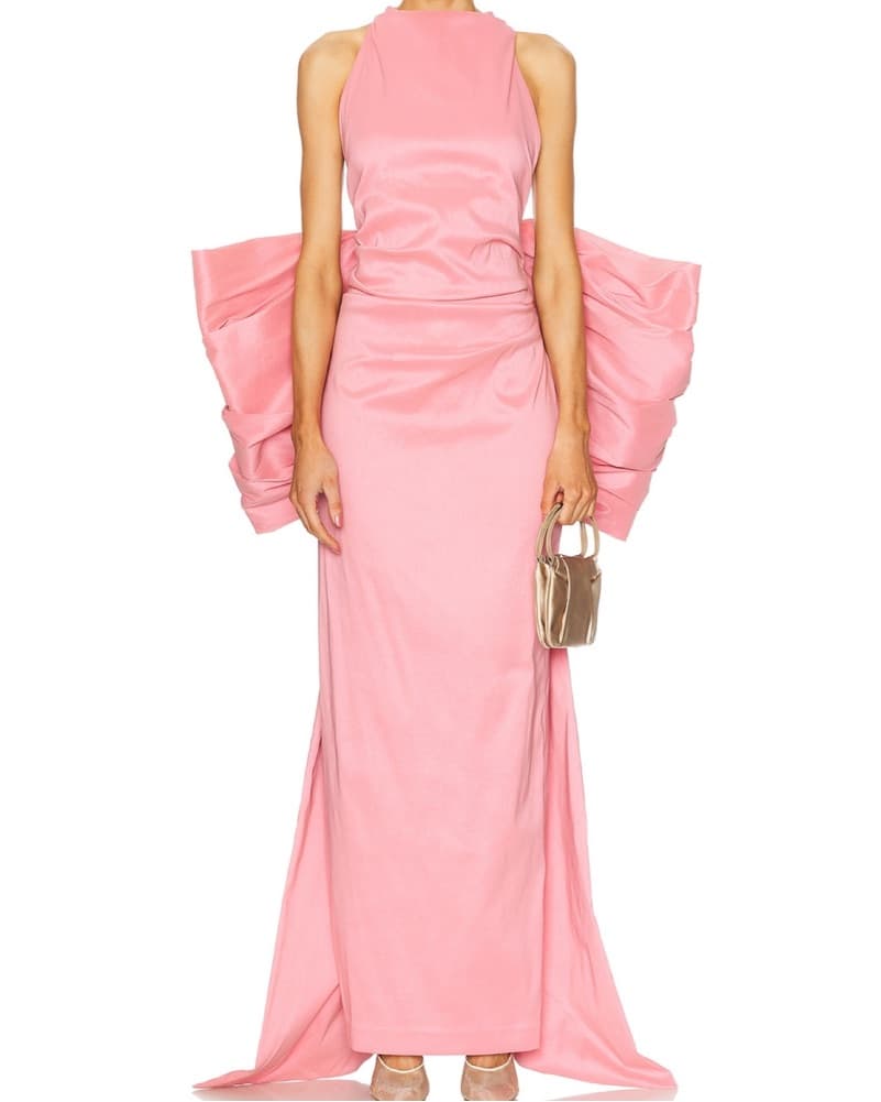 Rachel Gilbert Pink Lottie Gown - Image 3