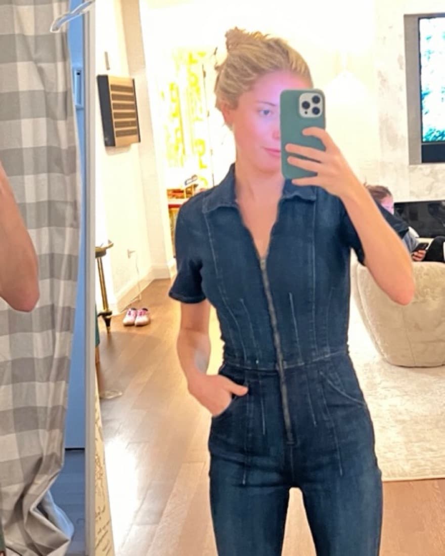 Free People Blue Denim Jumpsuit  - Image 2