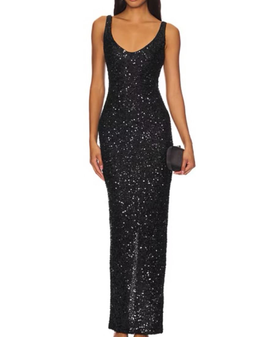 Stunning Black Sparkly NBD Dress - Image 1