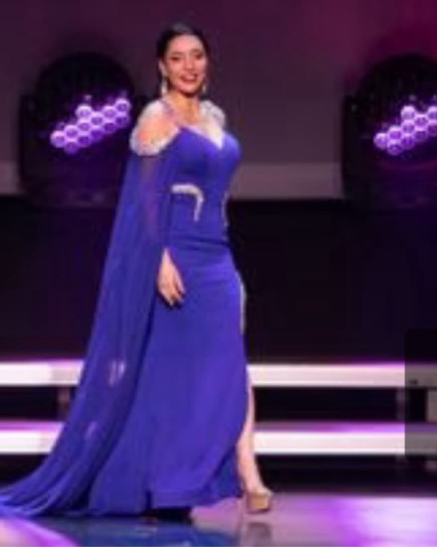 Sherri Hill Blue Gown  - Image 2