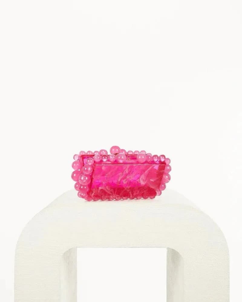 Cult Gaia Pink Clutch - Image 3