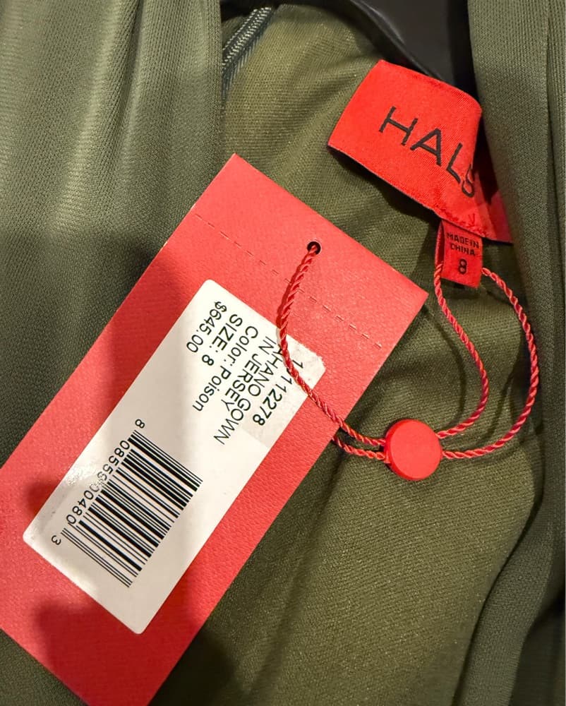 Elegant Olive Green Maxi Dress - Image 5