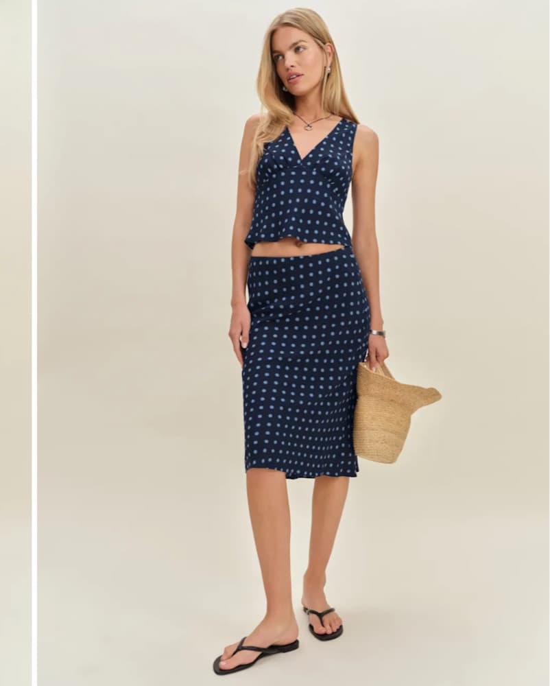 Reformation Two Piece Skirt Set - Image 3