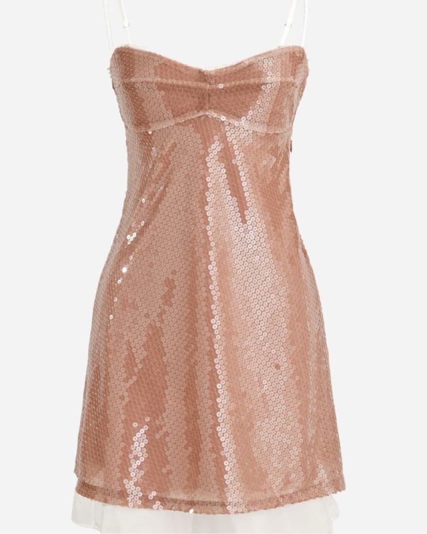 ANNA OCTOBER X J.CREW Layered Sequin Sli - Image 2