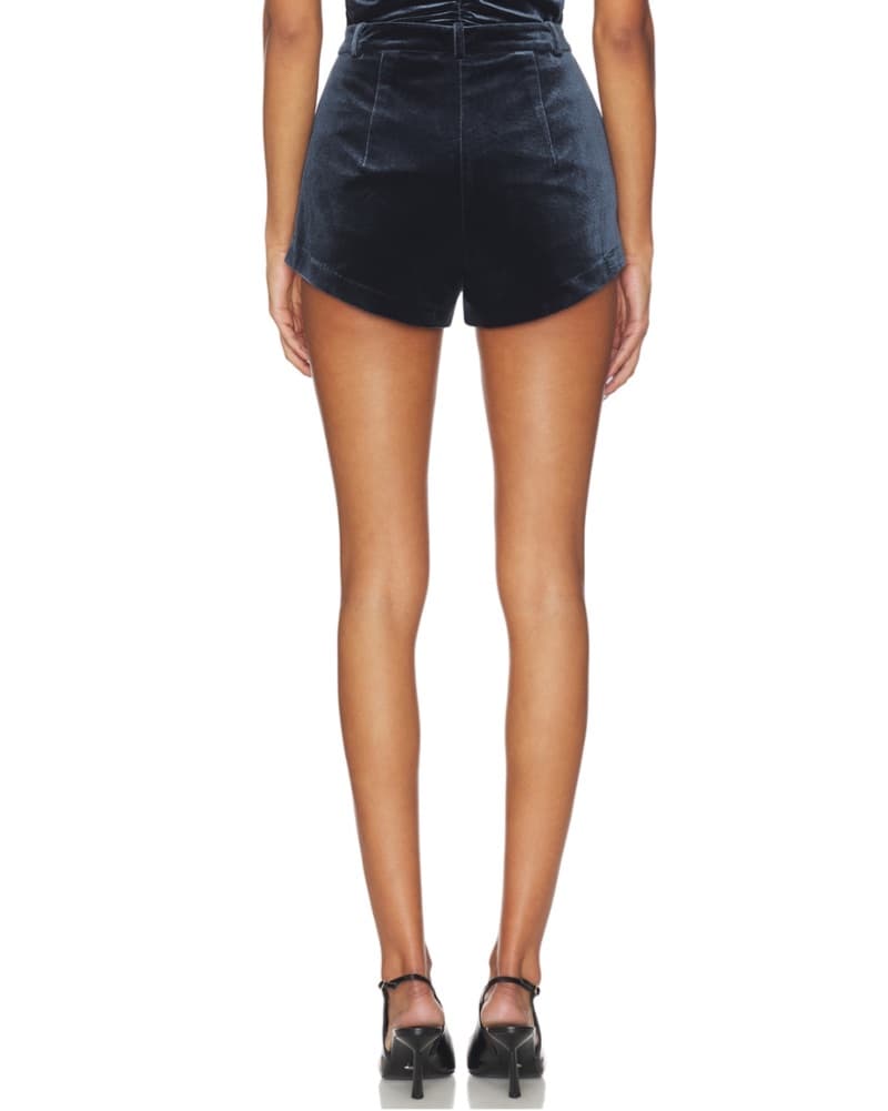 Kelo Velvet Short In Slate  - Image 4
